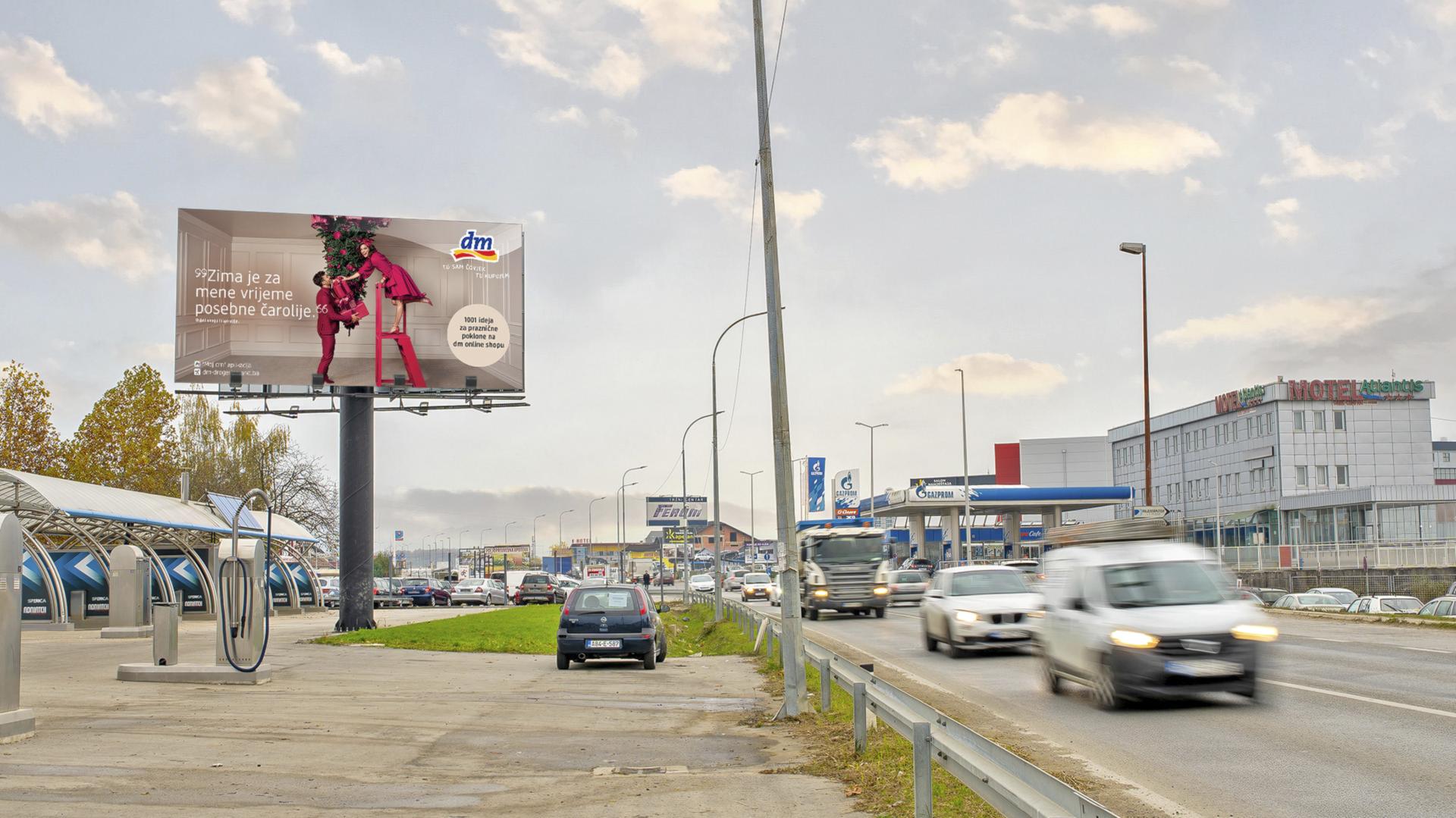 Magistralni put (M4), raskrsnica kod BP Gazprom, prema Banjaluci
