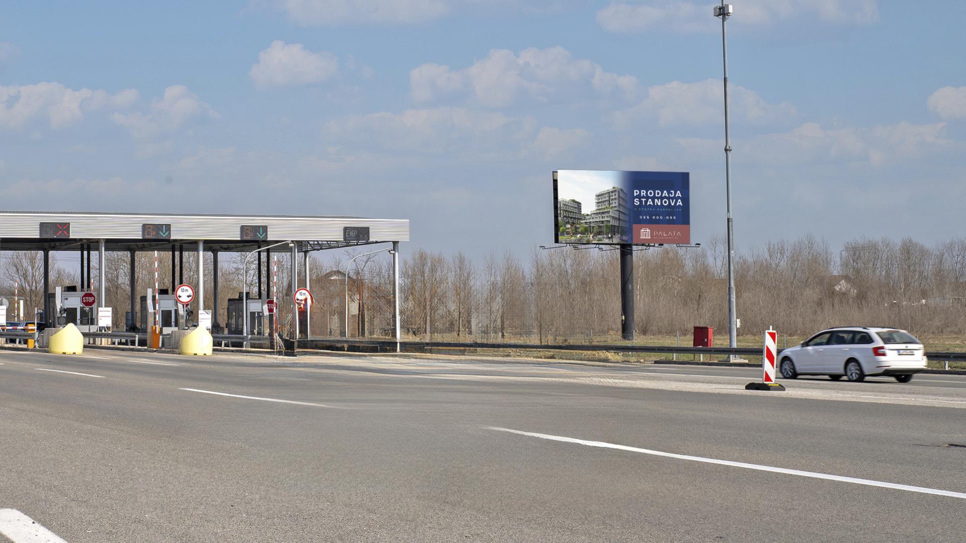 Autoput (E661), naplatne kućice Jakupovci, izlaz iz Banjaluke