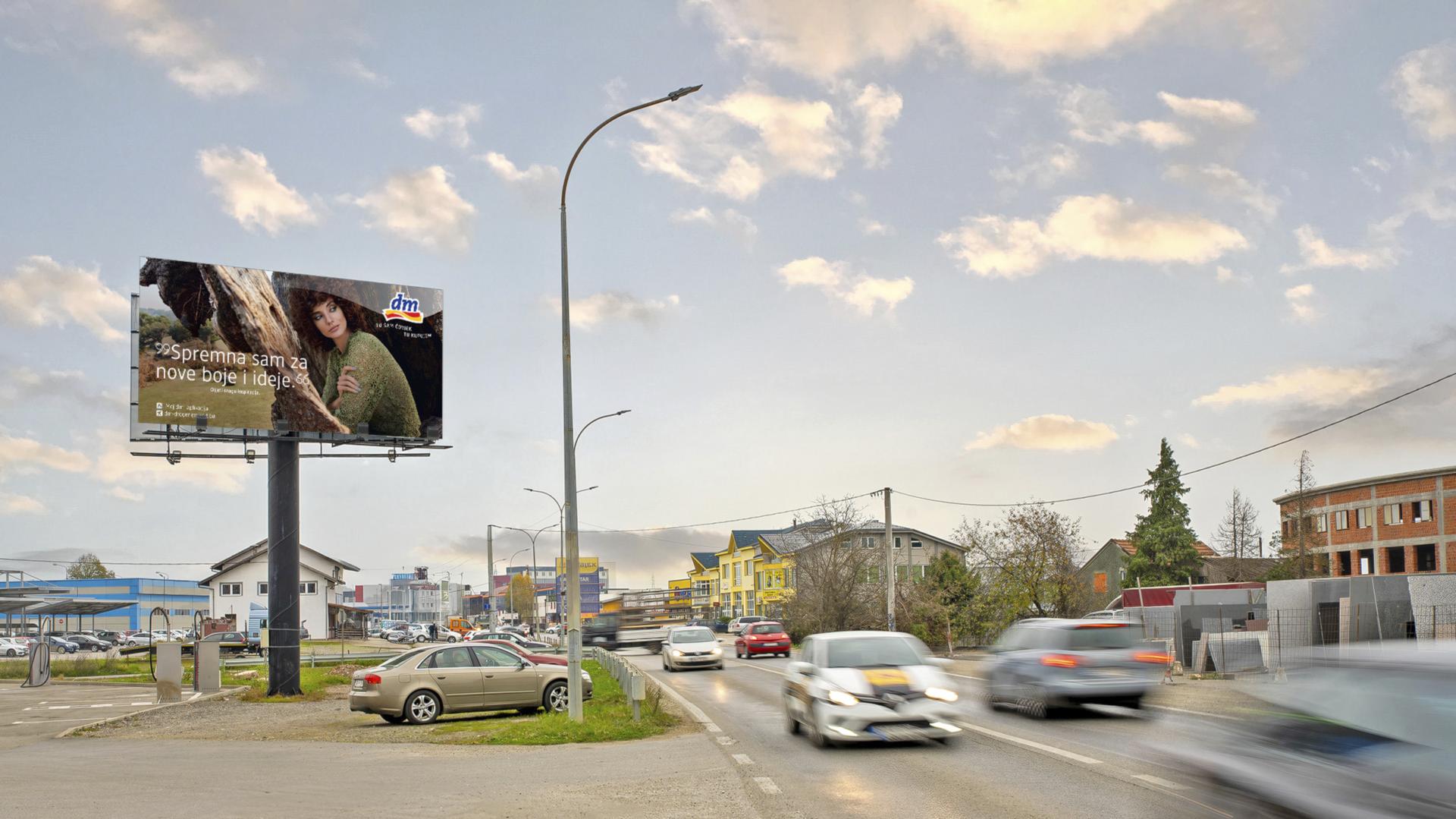Magistralni put (M4), raskrsnica kod TC Bingo, prema Banjaluci
