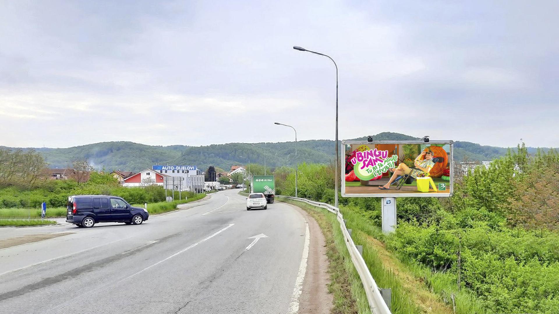 Prijedorska petlja, raskrsnica, prema TC FIS i TC Kort