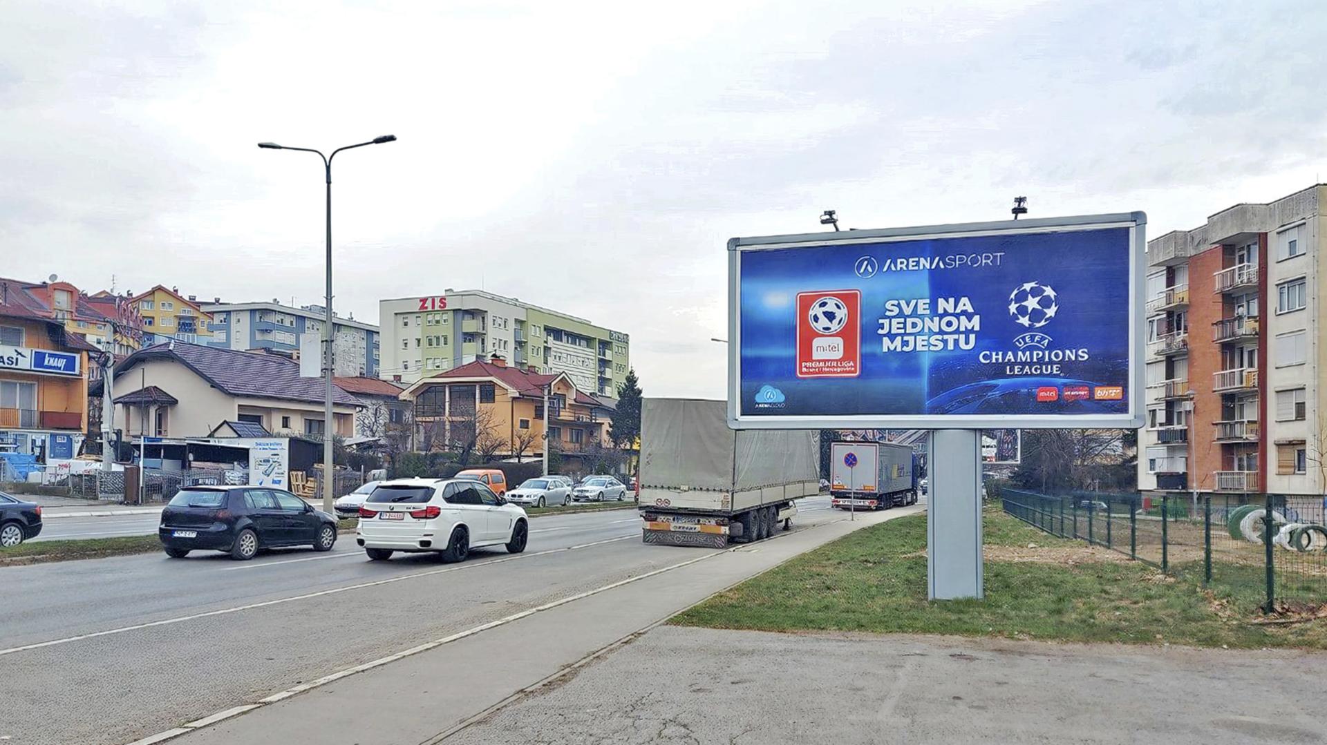 Zapadni tranzit, kod BP NESTRO, prema TC Emporium i Super Konzumu