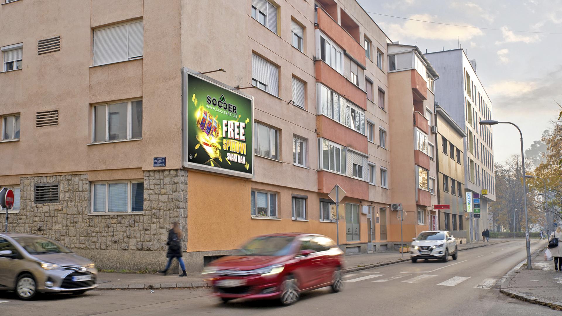 Centar, ulica Kralja Alfonsa XIII, raskrsnica kod Nove banke