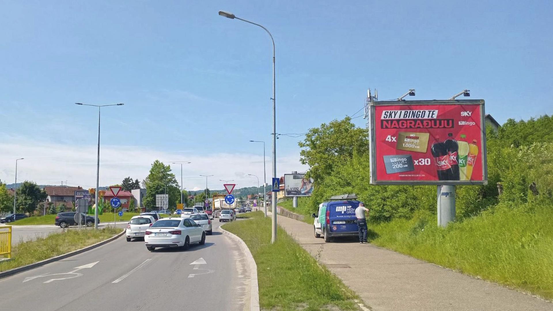 Zapadni tranzit, Rosulje, kružni tok tulipani, prema centru