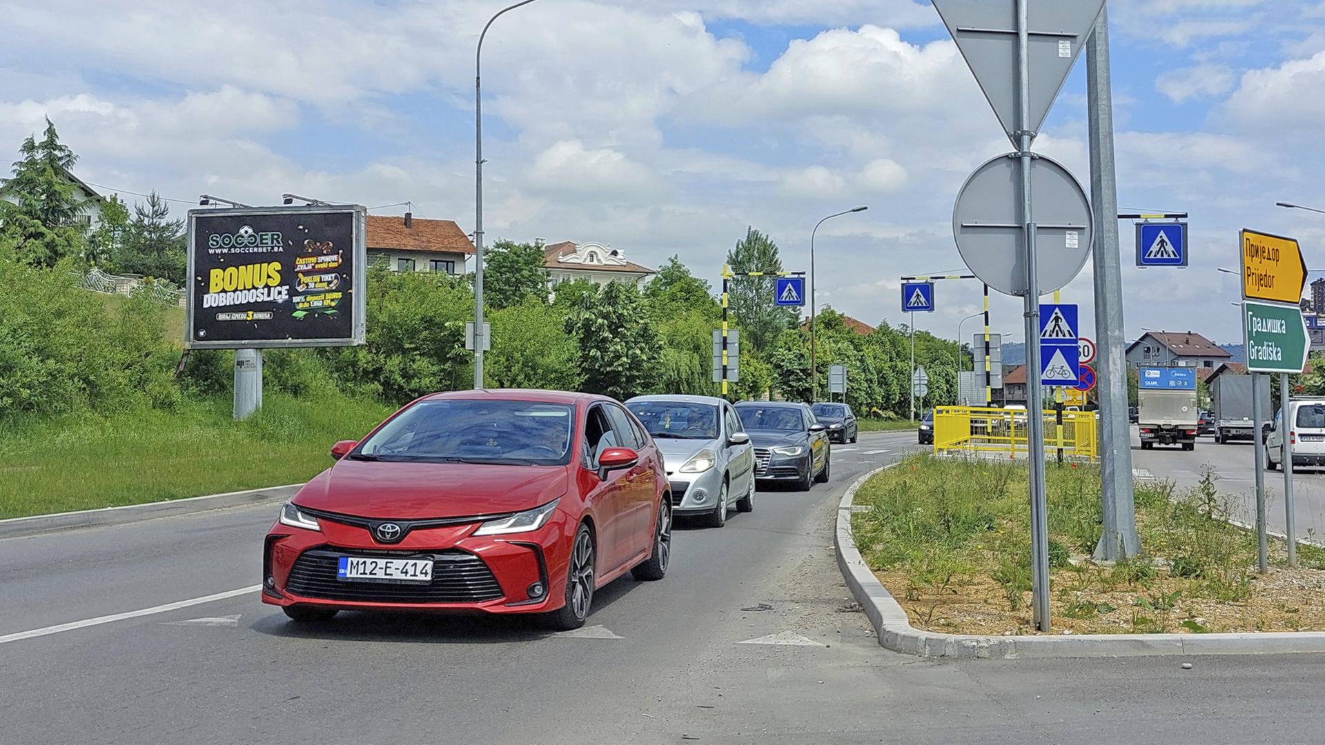 Zapadni tranzit, Rosulje, kružni tok tulipani, prema Laktašima