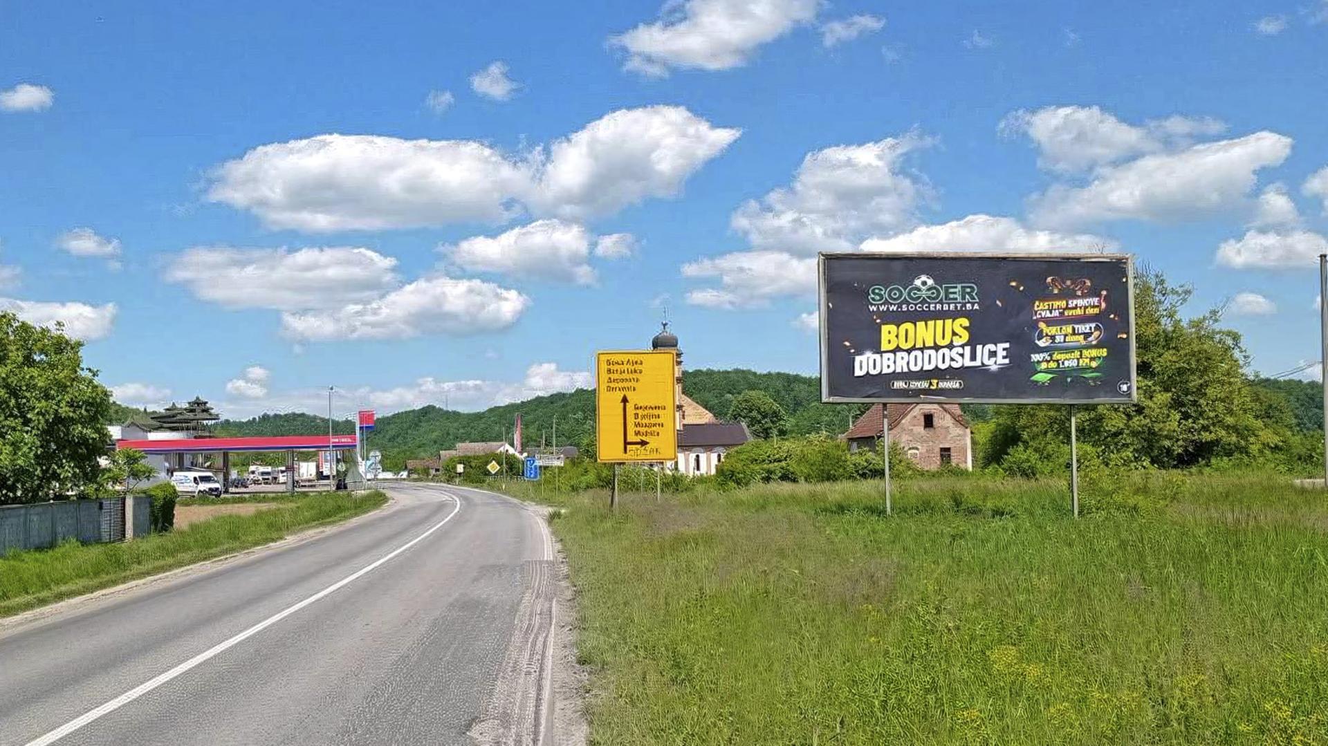 Magistralni put (M17), Šešlije, kod BP PETROL, prema Banjaluci/Brodu