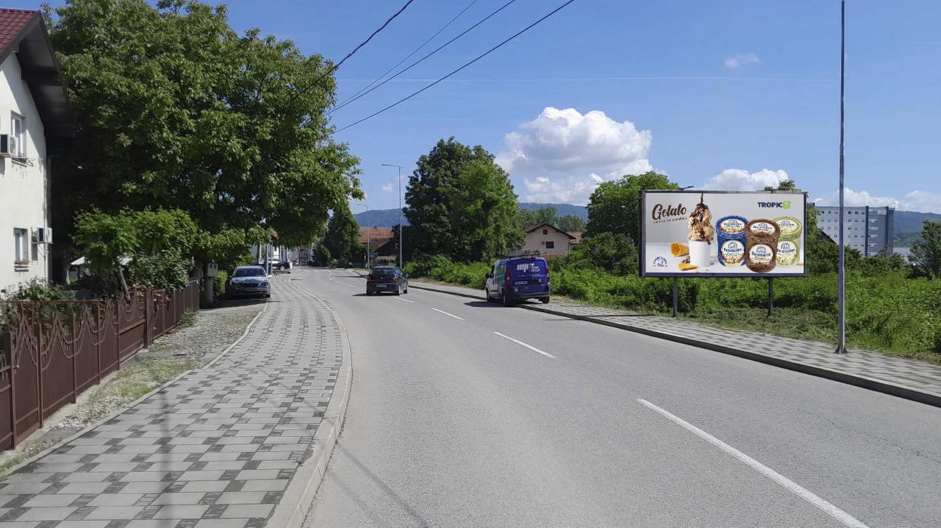 Ulica Nikole Tesle, ulaz u grad prema TC Doboj City Park