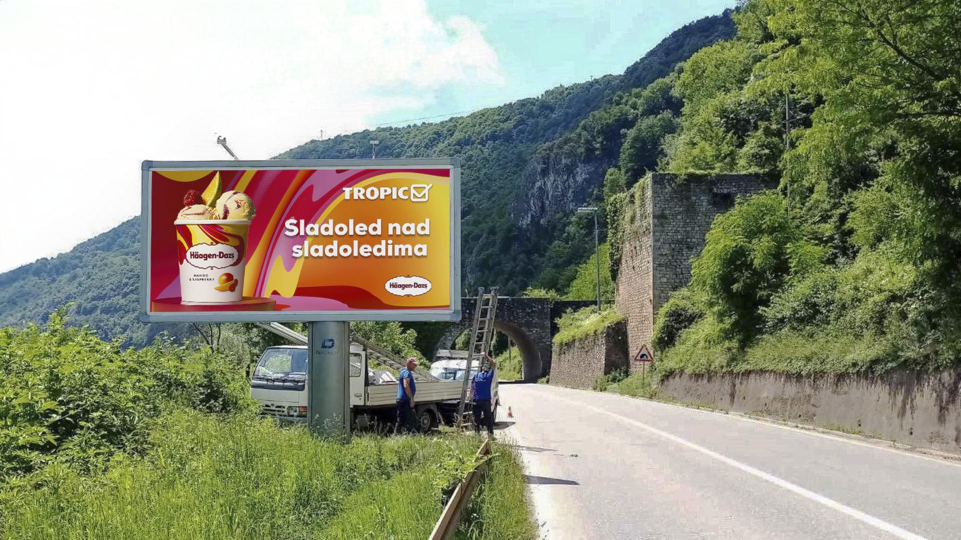 Magistralni put (M17), Gradska kapija, izlaz iz grada prema Sarajevu
