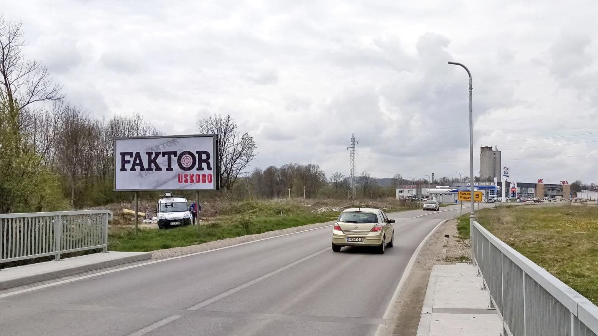 Magistralni put (M16.1), kod TC Fortuna City, prema Banjaluci