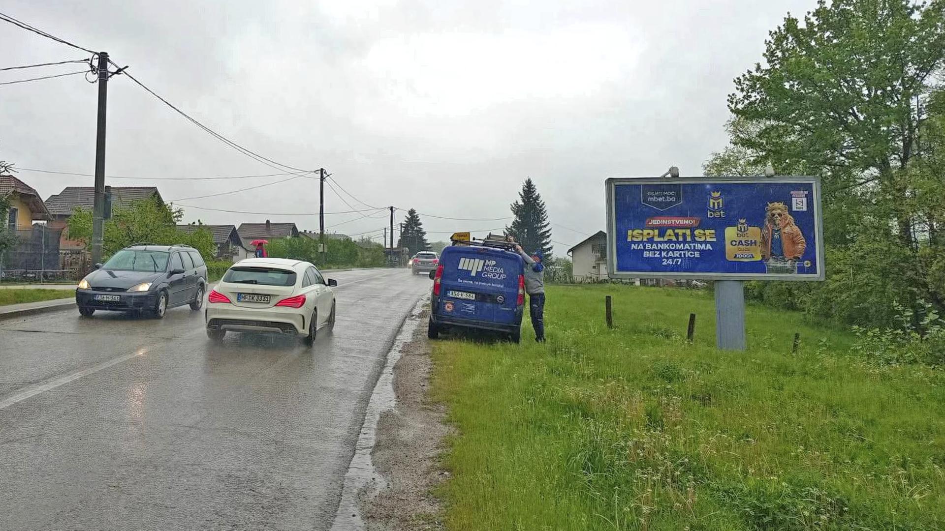 Magistralni put (M4), kod Auto Milovanović, prema Banjaluci