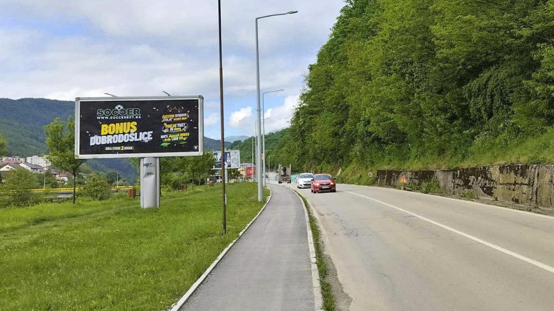 Magistralni put (M20), kod BP Nešković, prema centru