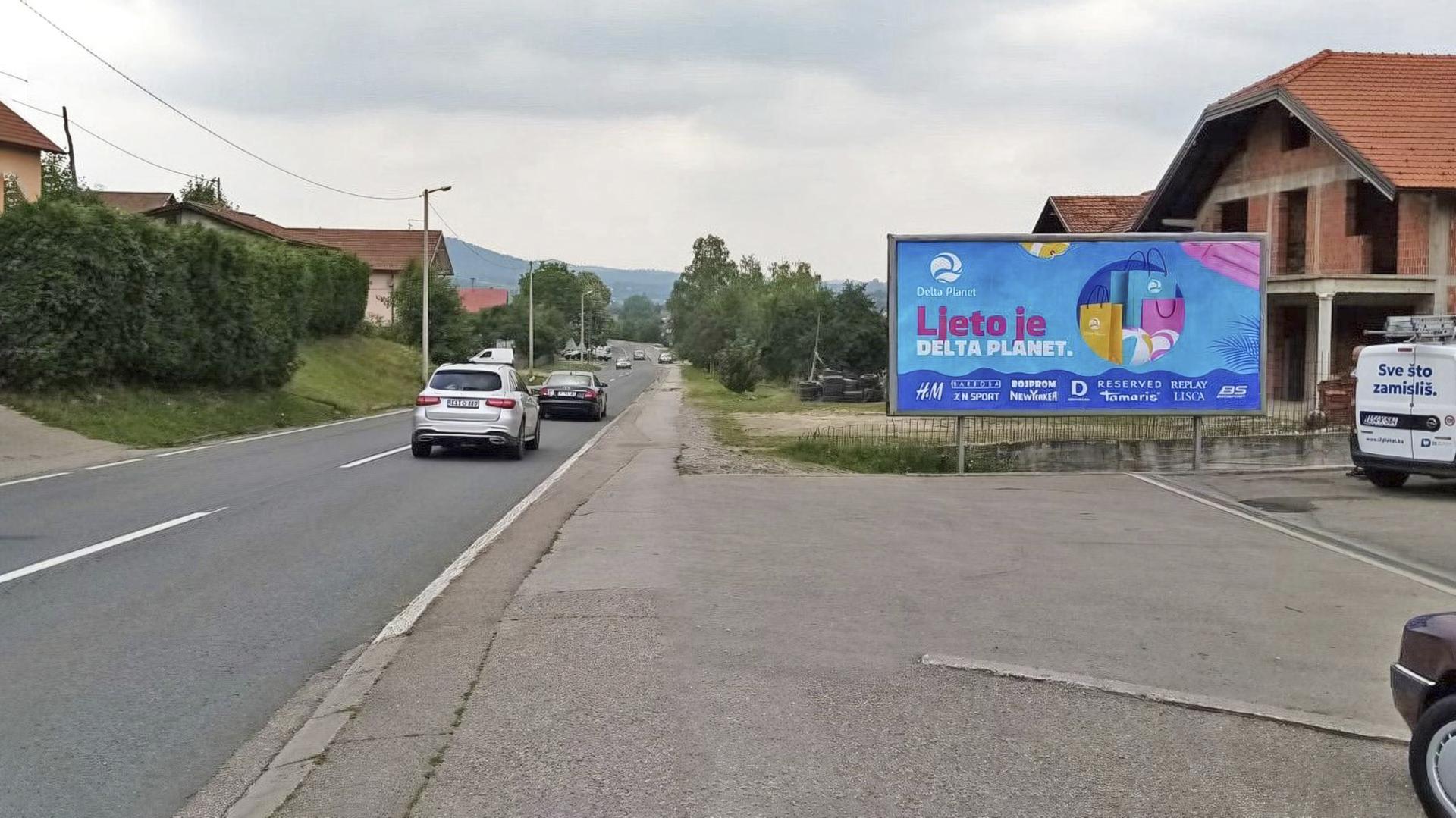 Magistralni put (M4), Čelinac 2, Ulaz u grad prema Banjaluci