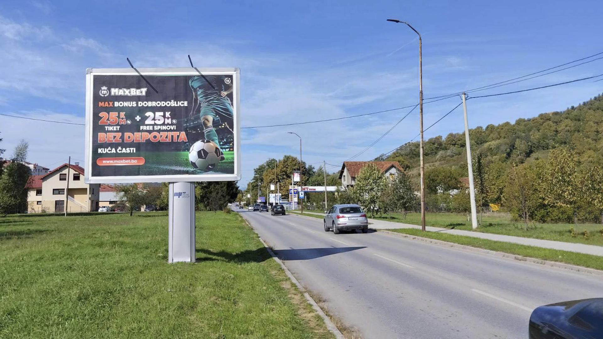 Kod TC Hiper Kort, prema Dobrinji